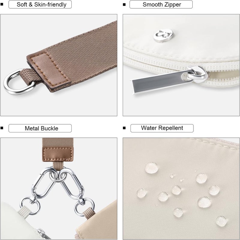 Babysun Mini Zip Around Dual Pouch Wristlet With 2 Straps Wristlet Keychain Wallet for Women Coin Purse Small Cute for Teen Girl - Image 5